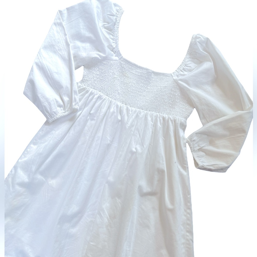 Twik Organic cotton Square-neck poplin babydoll dress, Sz small. GUC - Picture 4 of 9